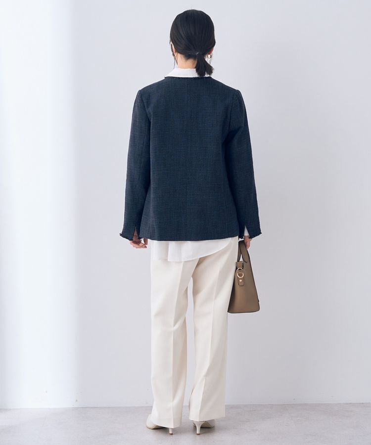 YECCA VECCA「金釦ツイードジャケット」|テーラードジャケット|