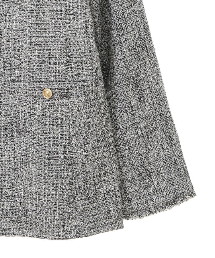 YECCA VECCA「金釦ツイードジャケット」|テーラードジャケット|