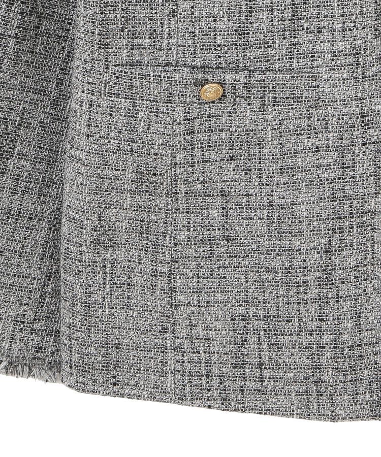 YECCA VECCA「金釦ツイードジャケット」|テーラードジャケット|