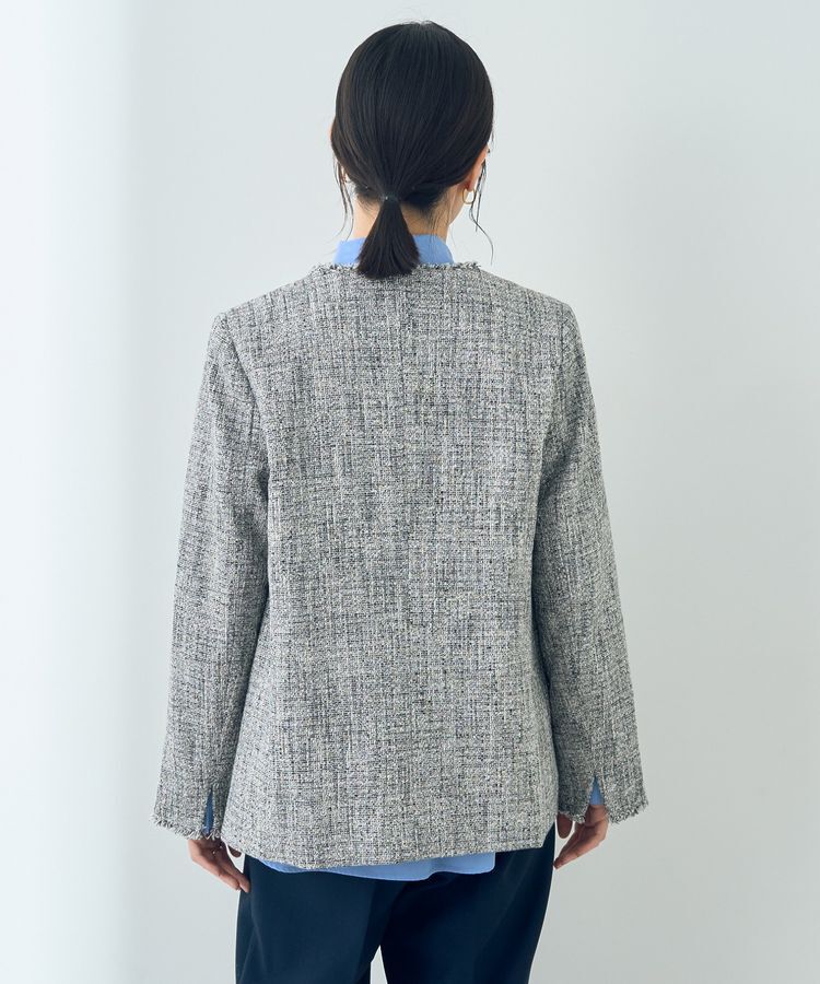 YECCA VECCA「金釦ツイードジャケット」|テーラードジャケット|