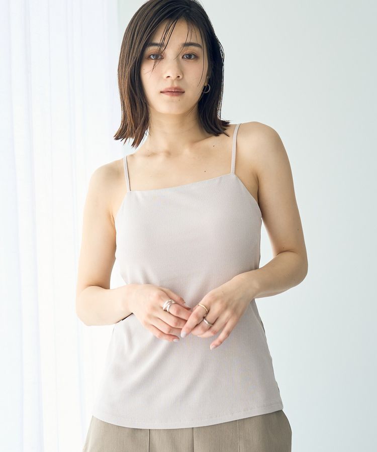 YECCA VECCA「カップ付きベアキャミソール」|キャミソール|