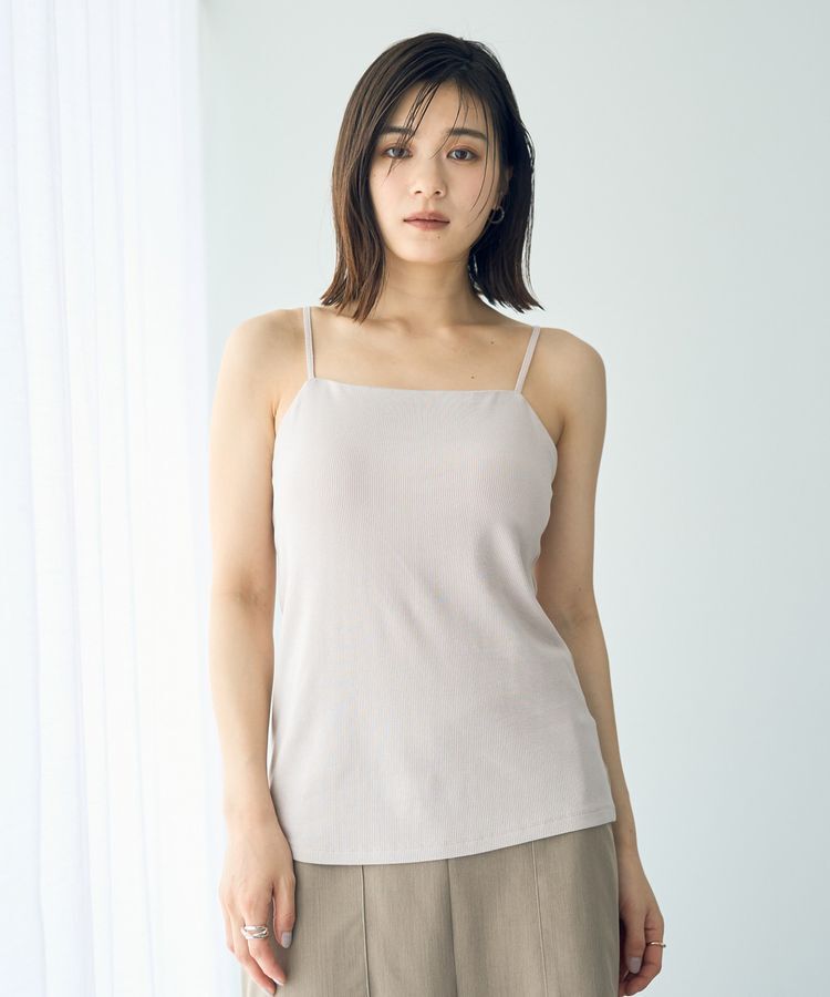 YECCA VECCA「カップ付きベアキャミソール」|キャミソール|