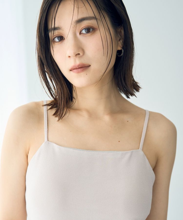 YECCA VECCA「カップ付きベアキャミソール」|キャミソール|