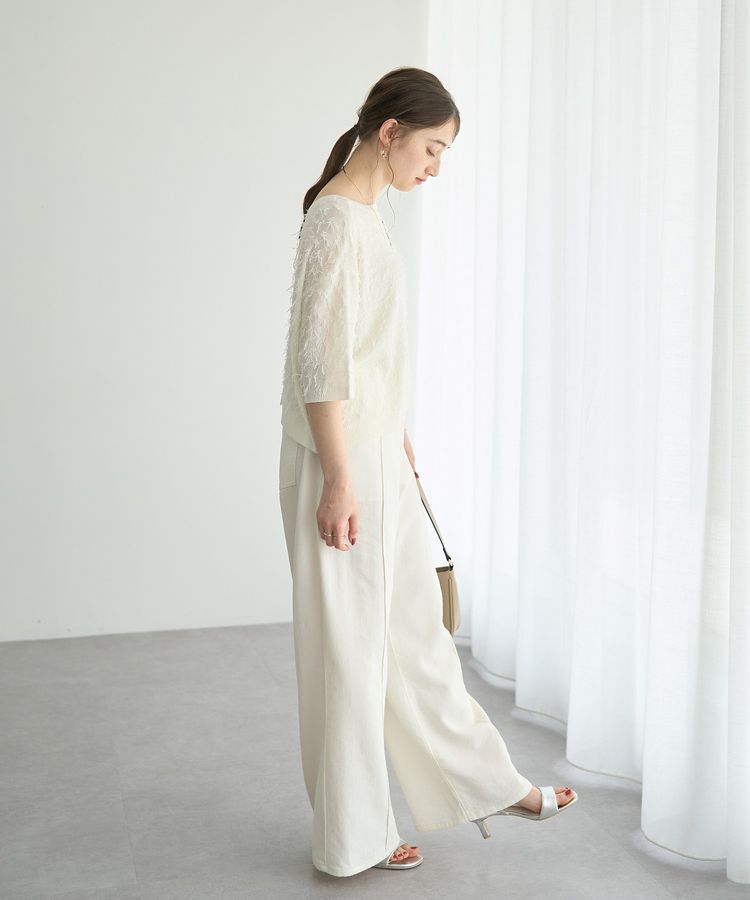 YECCA VECCA「2wayリボンフリンジニットカーディガン」|カーディガン|