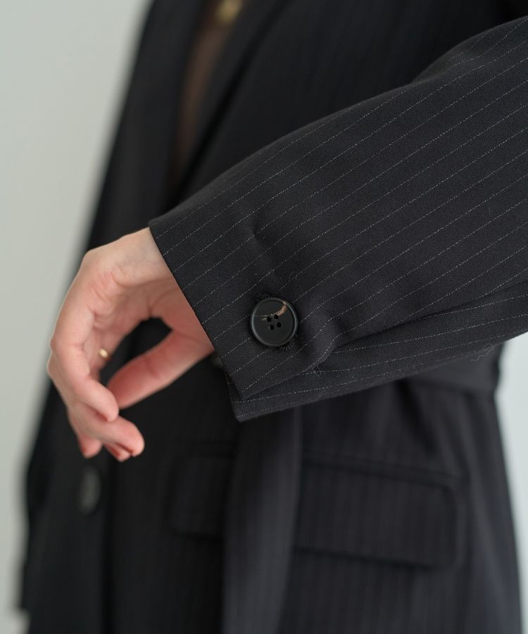 YECCA VECCA「2wayアシメデザインロングジャケット」|テーラードジャケット|