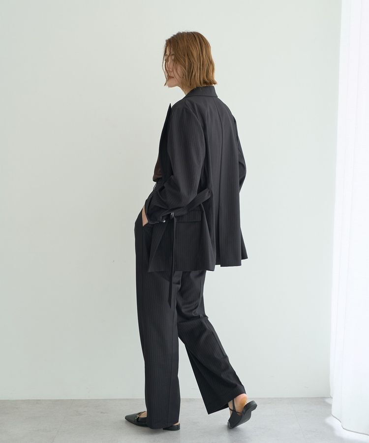 YECCA VECCA「2wayアシメデザインロングジャケット」|テーラードジャケット|