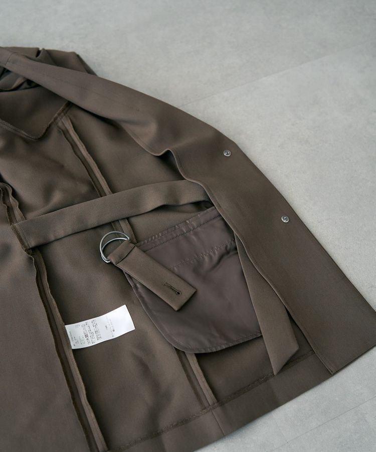 YECCA VECCA「2wayアシメデザインロングジャケット」|テーラードジャケット|