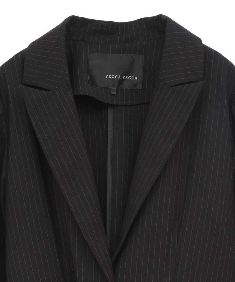 YECCA VECCA「2wayアシメデザインロングジャケット」|テーラードジャケット|
