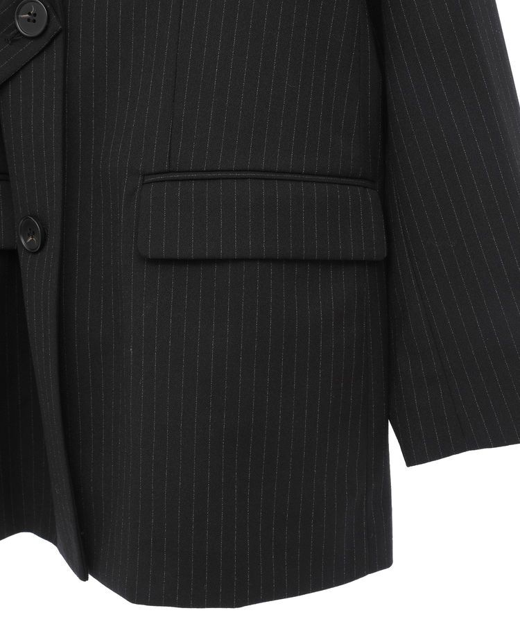 YECCA VECCA「2wayアシメデザインロングジャケット」|テーラードジャケット|