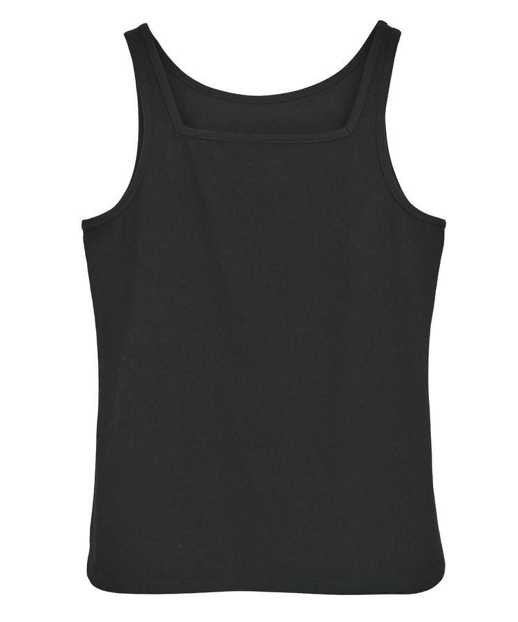 YECCA VECCA「2wayスクエアリブタンクトップ」|キャミソール|