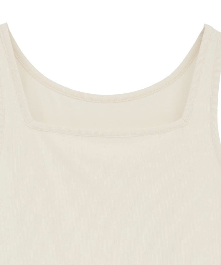 YECCA VECCA「2wayスクエアリブタンクトップ」|キャミソール|
