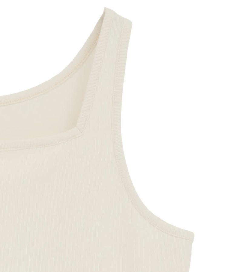 YECCA VECCA「2wayスクエアリブタンクトップ」|キャミソール|