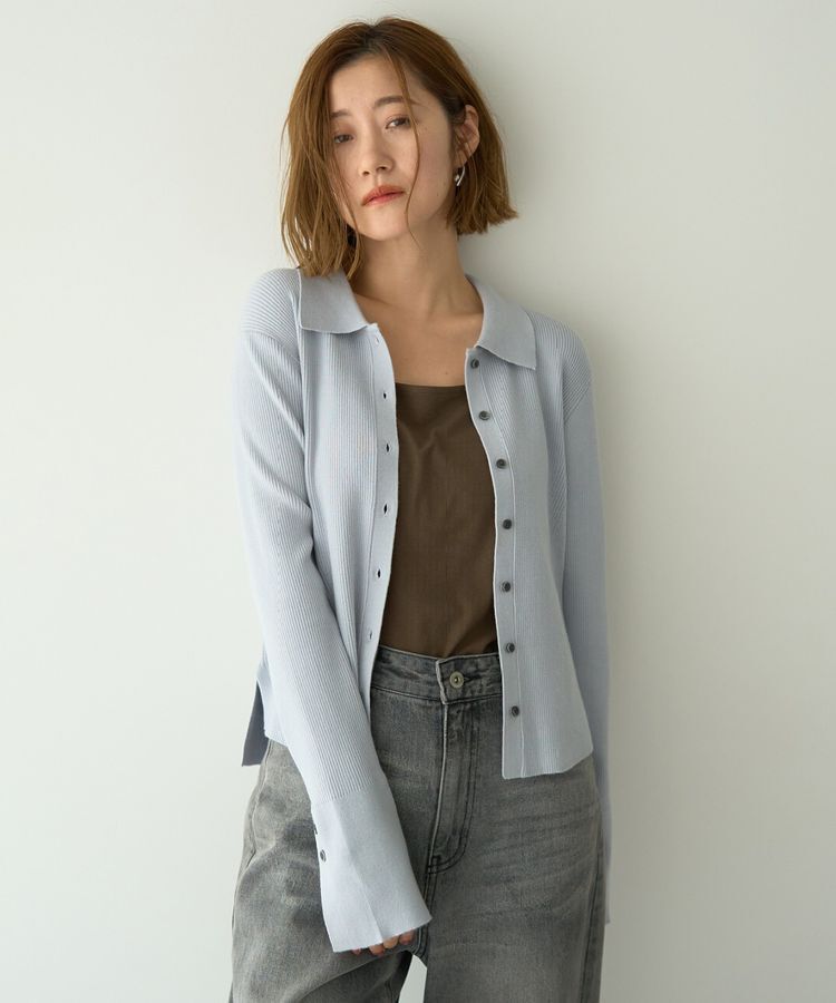 YECCA VECCA「2wayスクエアリブタンクトップ」|キャミソール|