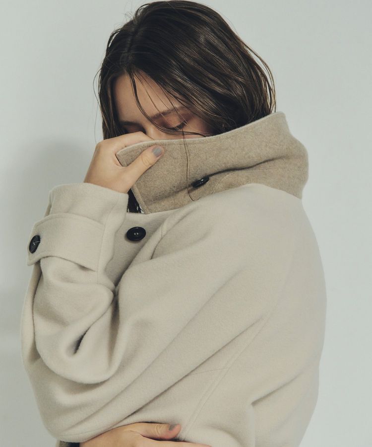 YECCA VECCA「ウール混ステンカラーロングコート」|その他|