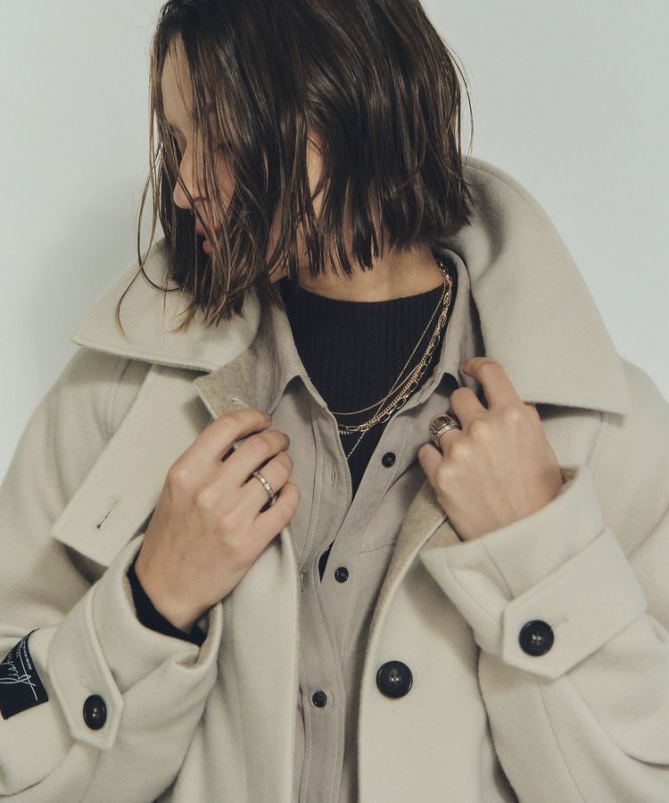 YECCA VECCA「ウール混ステンカラーロングコート」|その他|