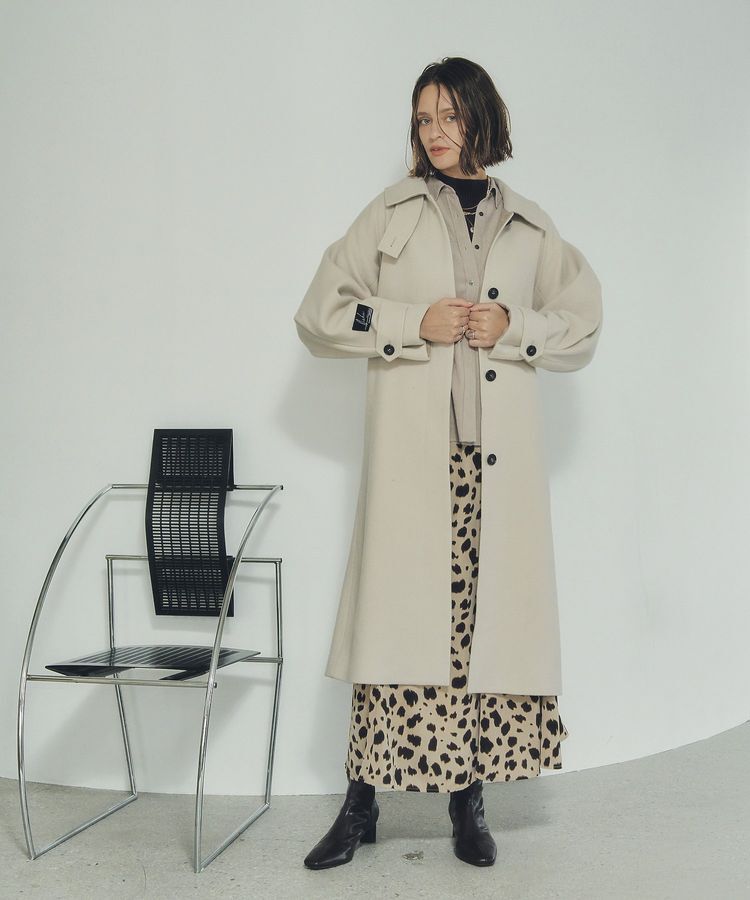 YECCA VECCA「ウール混ステンカラーロングコート」|その他|