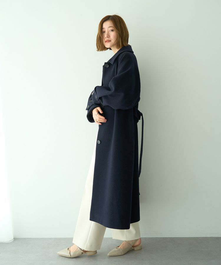 YECCA VECCA「ウール混ステンカラーロングコート」|その他|