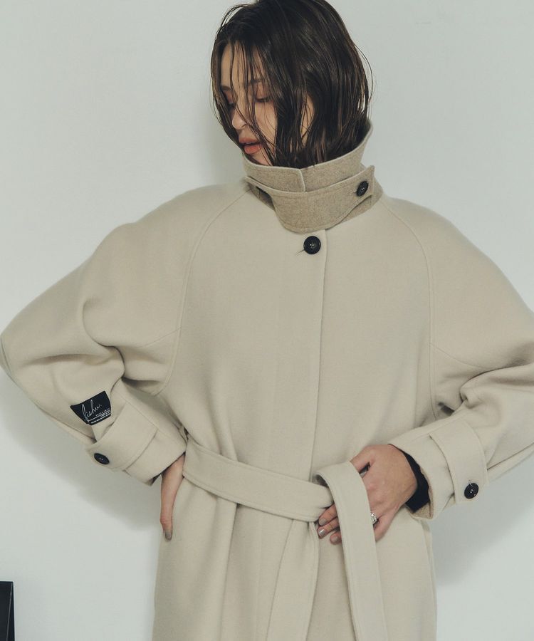 YECCA VECCA「ウール混ステンカラーロングコート」|その他|