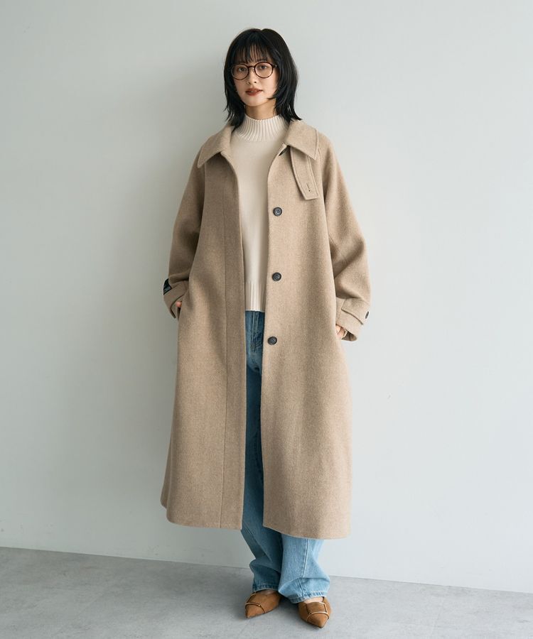 YECCA VECCA「ウール混ステンカラーロングコート」|その他|