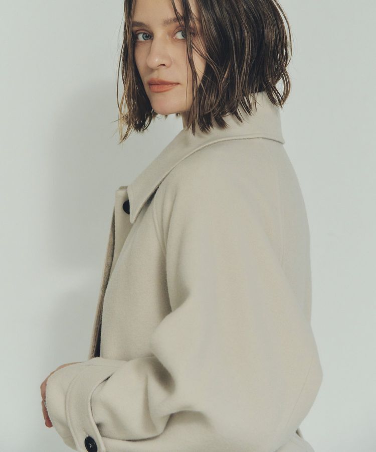 YECCA VECCA「ウール混ステンカラーロングコート」|その他|