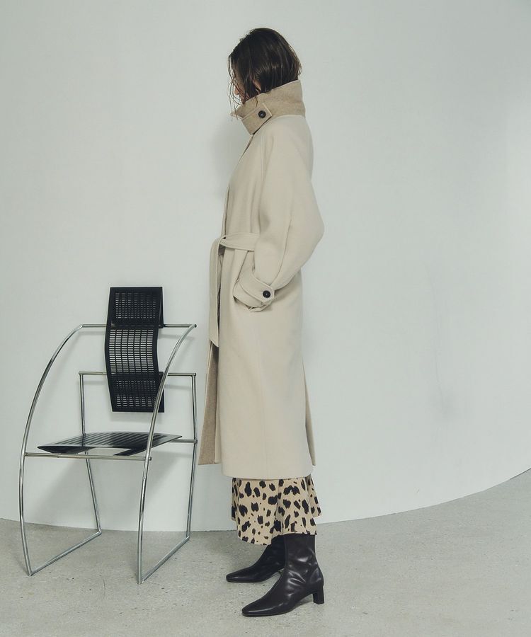 YECCA VECCA「ウール混ステンカラーロングコート」|その他|