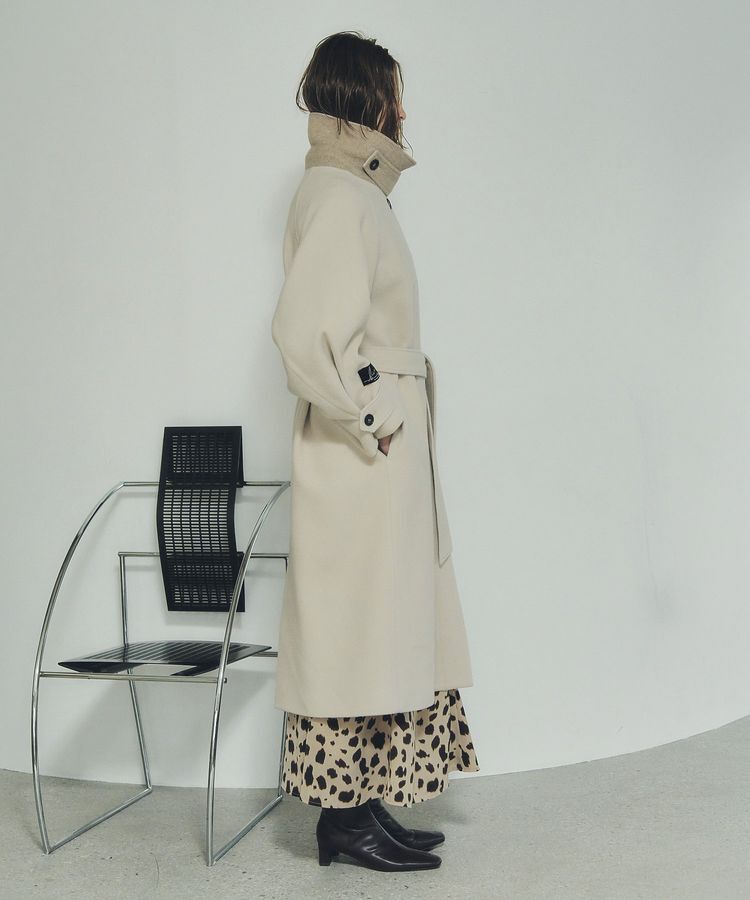 YECCA VECCA「ウール混ステンカラーロングコート」|その他|