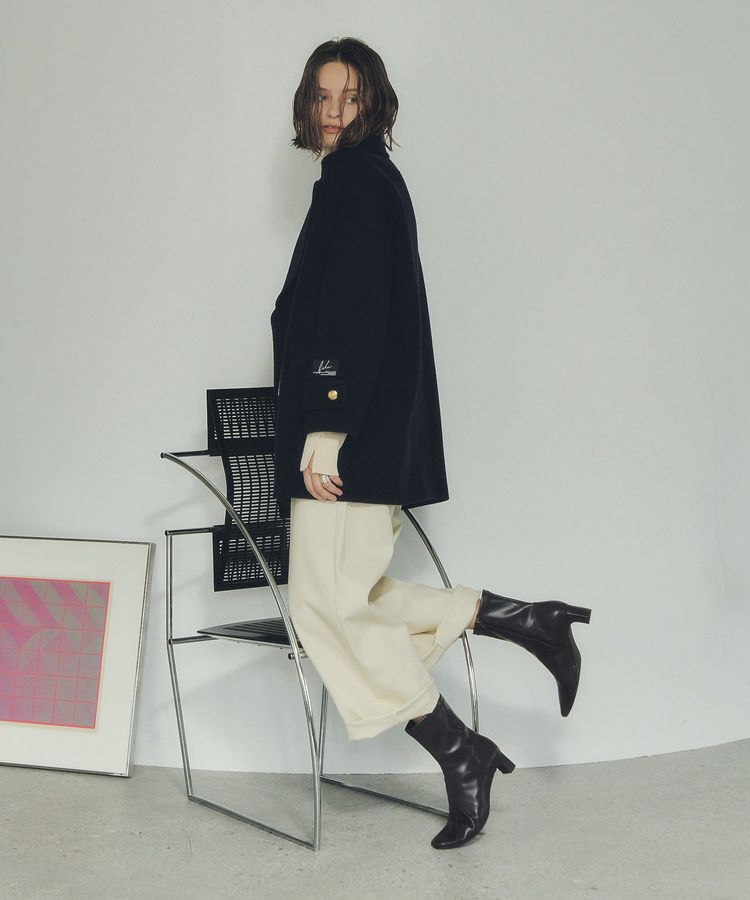 YECCA VECCA「ストレッチツイルワイドストレートパンツ」|その他|