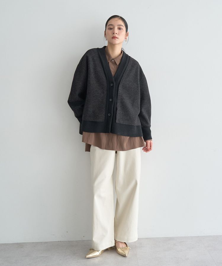 YECCA VECCA「ストレッチツイルワイドストレートパンツ」|その他|