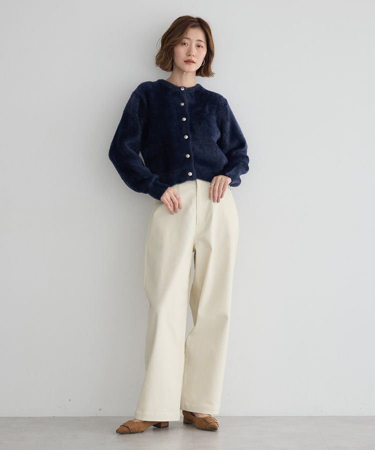 YECCA VECCA「ストレッチツイルワイドストレートパンツ」|その他|