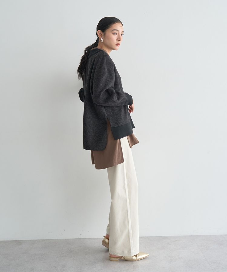 YECCA VECCA「ストレッチツイルワイドストレートパンツ」|その他|