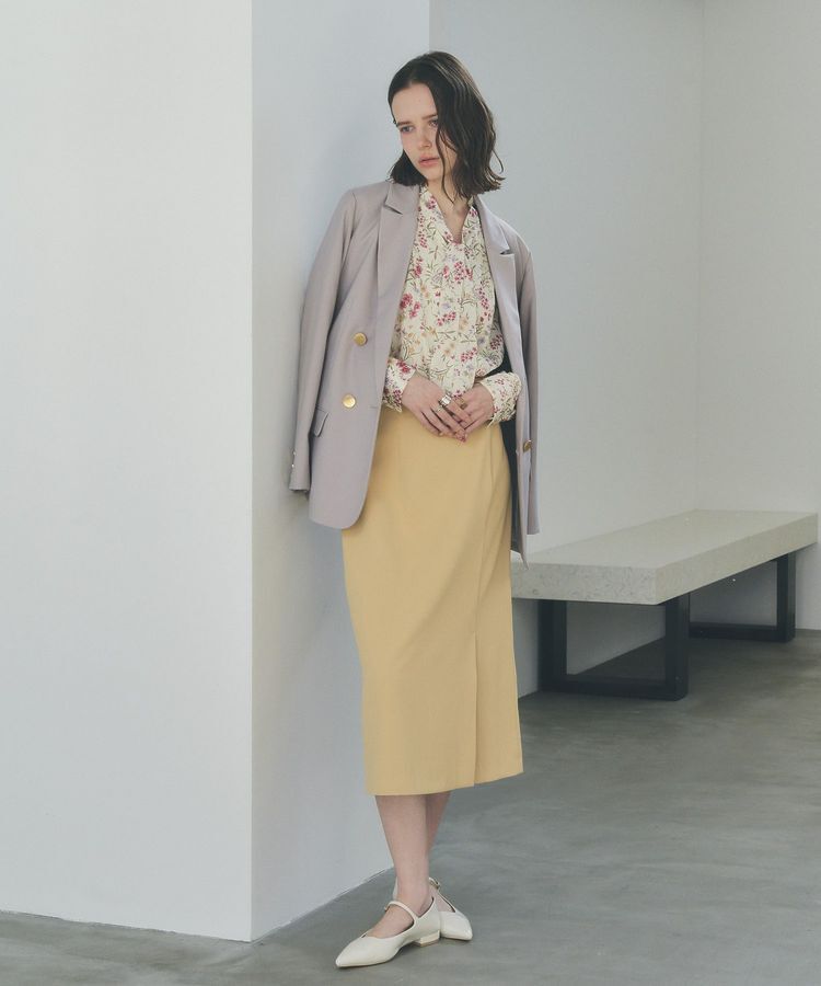 YECCA VECCA「サイドベルトナロースカート」|タイト|