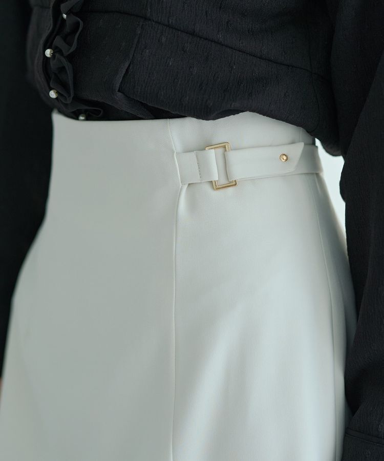 YECCA VECCA「サイドベルトナロースカート」|タイト|