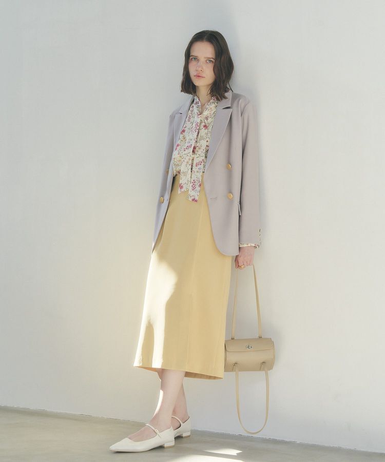 YECCA VECCA「サイドベルトナロースカート」|タイト|