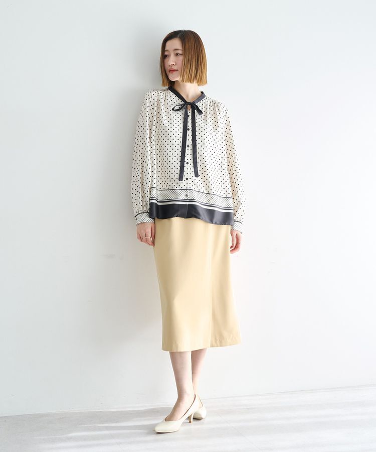 YECCA VECCA「サイドベルトナロースカート」|タイト|