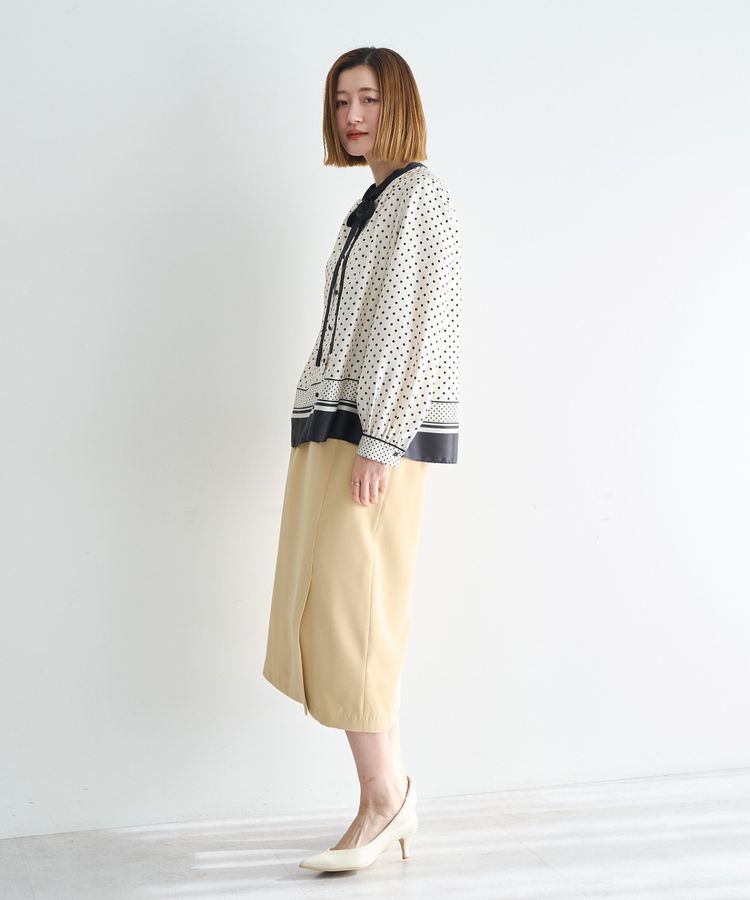 YECCA VECCA「サイドベルトナロースカート」|タイト|