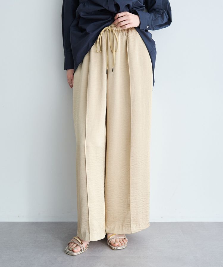 Editt by YECCA VECCA「ヴィンテージサテンイージーパンツ」|その他|Beige