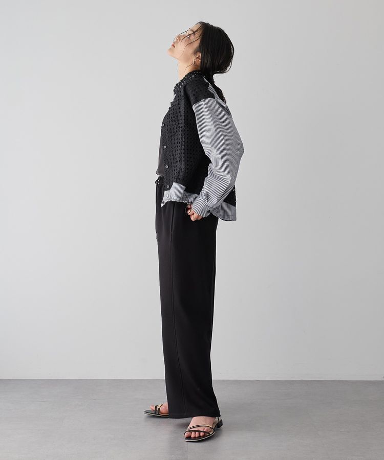 Editt by YECCA VECCA「レースMIXレイヤードデザインシャツ」|シャツ・ブラウス|