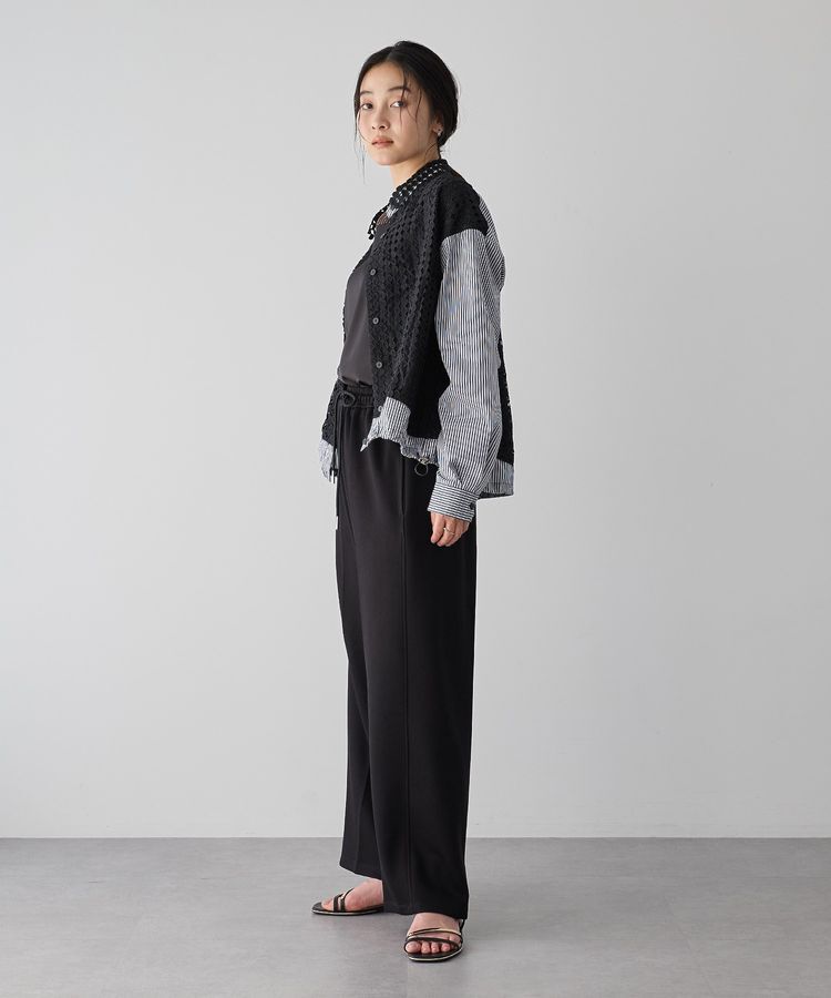 Editt by YECCA VECCA「レースMIXレイヤードデザインシャツ」|シャツ・ブラウス|