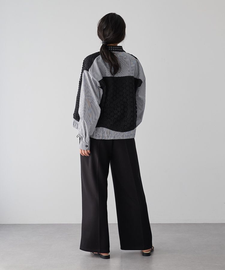 Editt by YECCA VECCA「レースMIXレイヤードデザインシャツ」|シャツ・ブラウス|