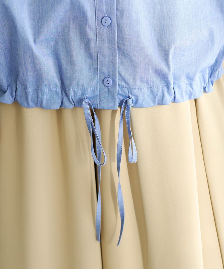 Editt by YECCA VECCA「ZIPニットレイヤードフーディーシャツ」|シャツ・ブラウス|