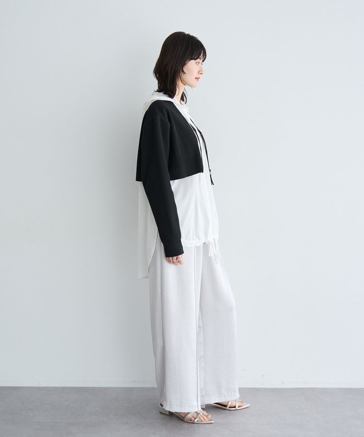 Editt by YECCA VECCA「ZIPニットレイヤードフーディーシャツ」|シャツ・ブラウス|