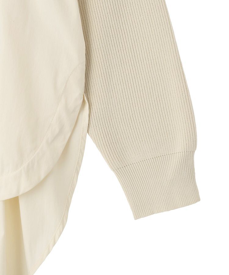 Editt by YECCA VECCA「ZIPニットレイヤードフーディーシャツ」|シャツ・ブラウス|