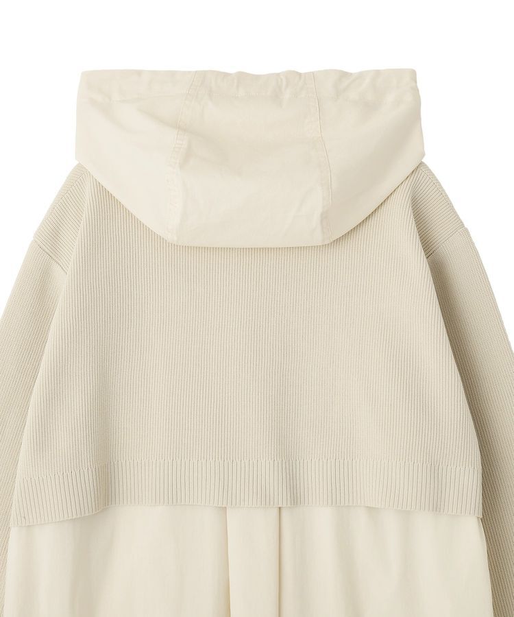 Editt by YECCA VECCA「ZIPニットレイヤードフーディーシャツ」|シャツ・ブラウス|