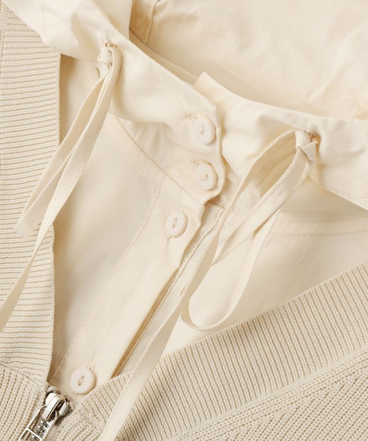 Editt by YECCA VECCA「ZIPニットレイヤードフーディーシャツ」|シャツ・ブラウス|