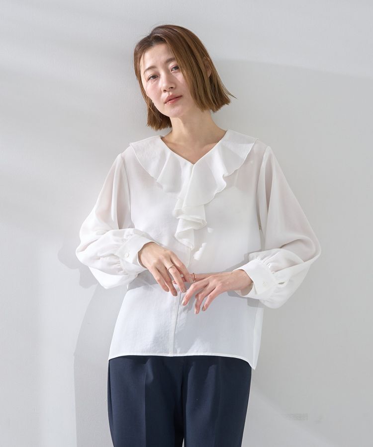 YECCA VECCA「ラッフルブラウス」|シャツ・ブラウス|