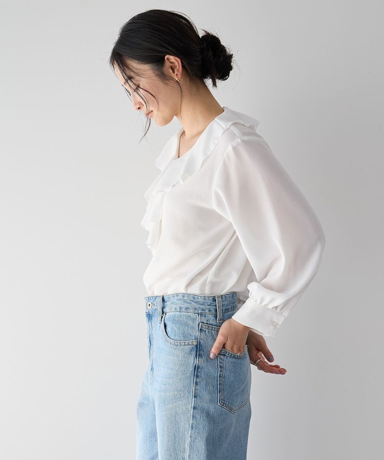 YECCA VECCA「ラッフルブラウス」|シャツ・ブラウス|
