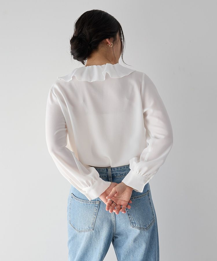 YECCA VECCA「ラッフルブラウス」|シャツ・ブラウス|