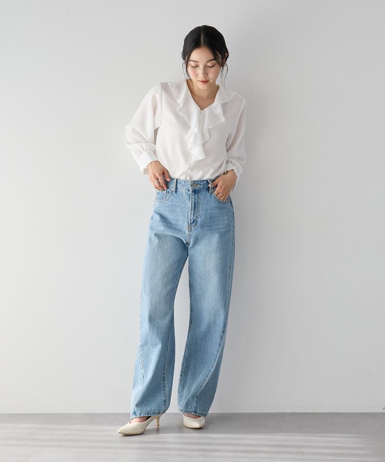 YECCA VECCA「ラッフルブラウス」|シャツ・ブラウス|