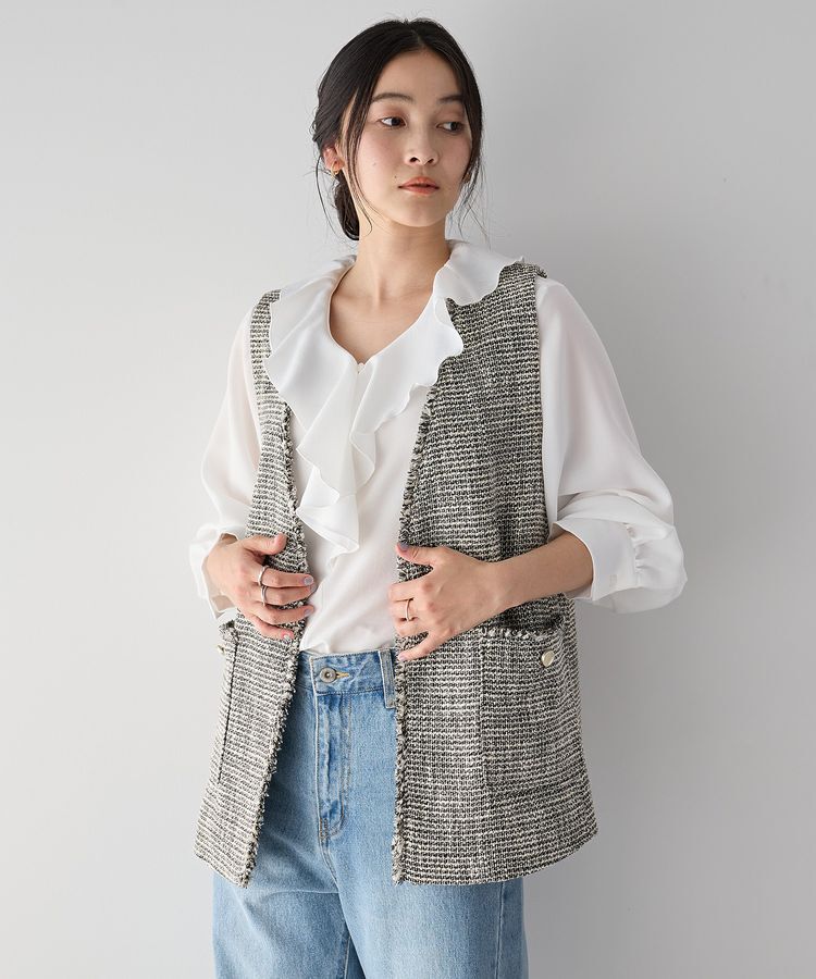 YECCA VECCA「ラッフルブラウス」|シャツ・ブラウス|