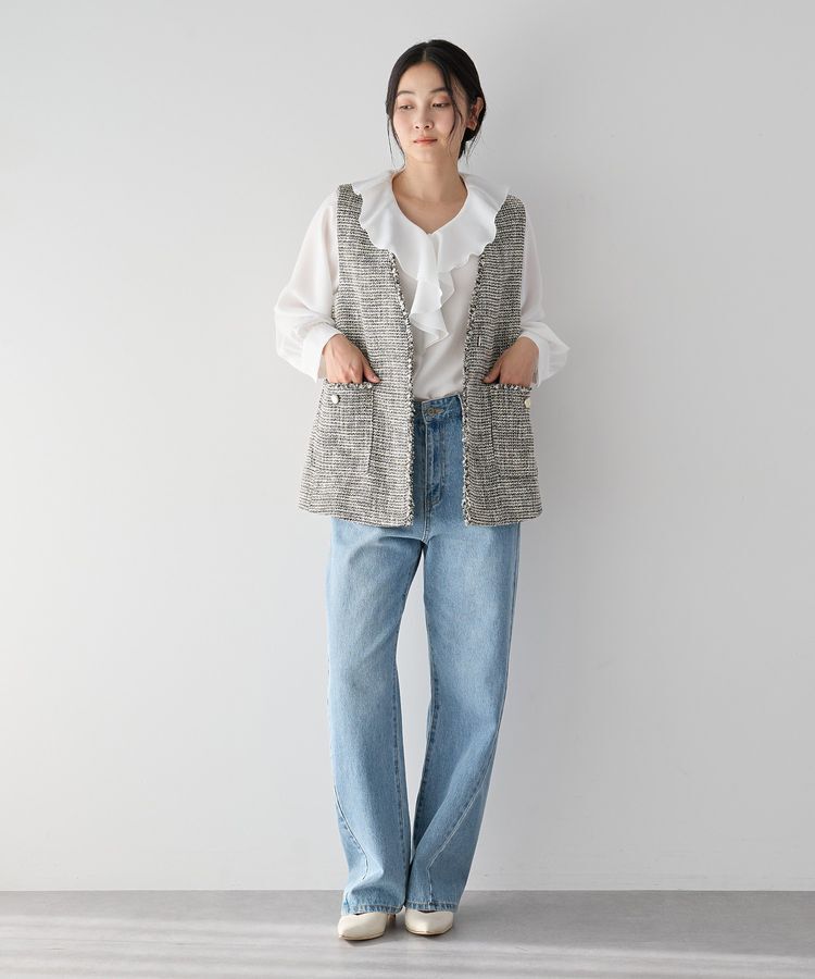 YECCA VECCA「ラッフルブラウス」|シャツ・ブラウス|